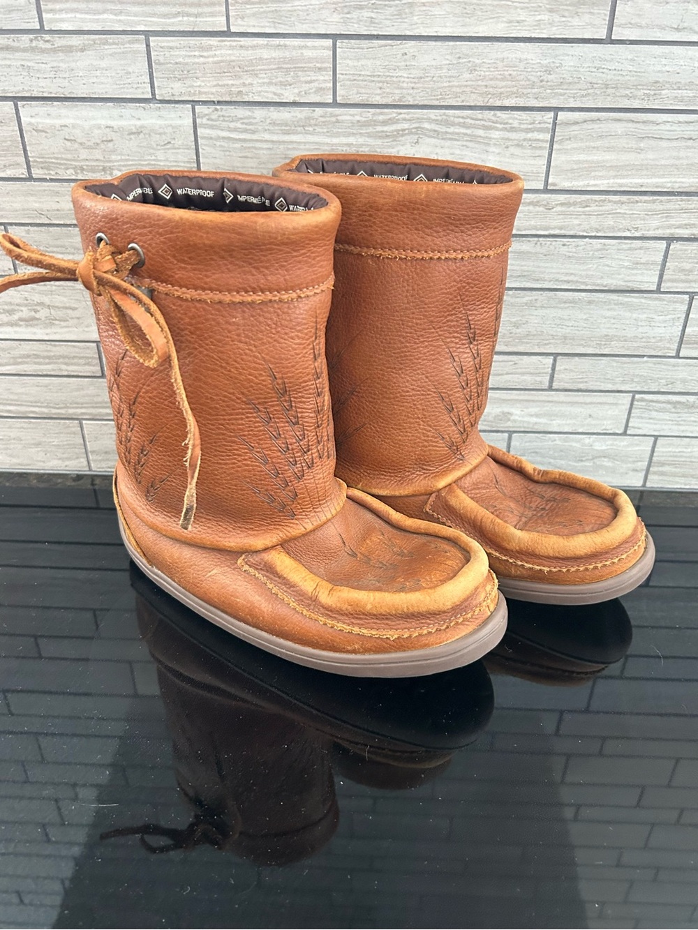 Manitobah Mukluks Brown Fur-Lined Waterproof Boot